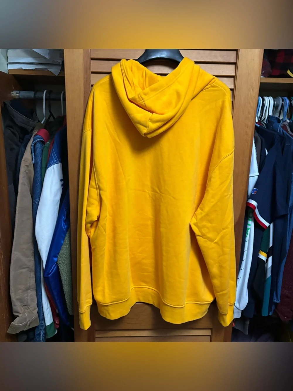 Jordan Mens Essential Fleece Pullover Hoodie Yellow Size 2XL NWT